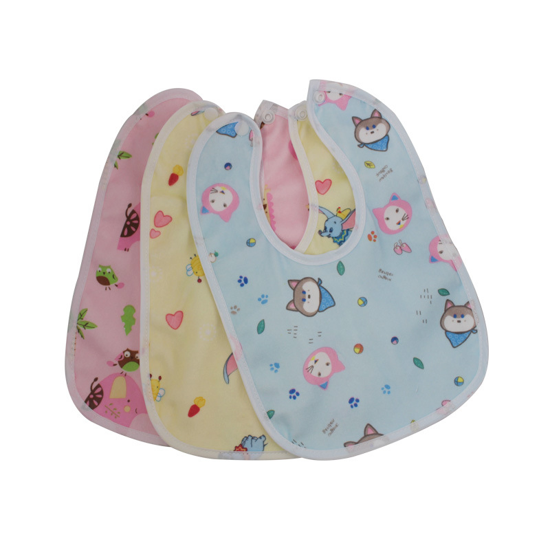 Hot Selling Waterproof Children's Crystal Super Soft Double Layer Dental Bibs