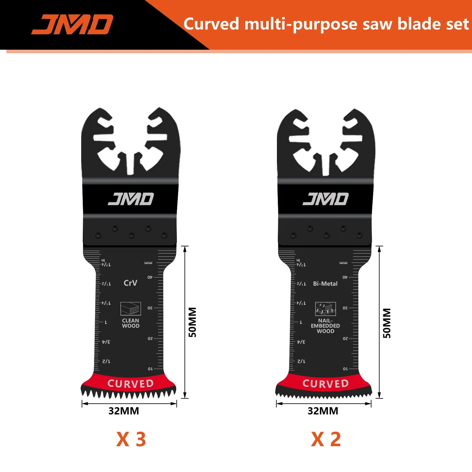 Quick Release Oscillating Saw Blade Compatible with Most Oscillating Tools