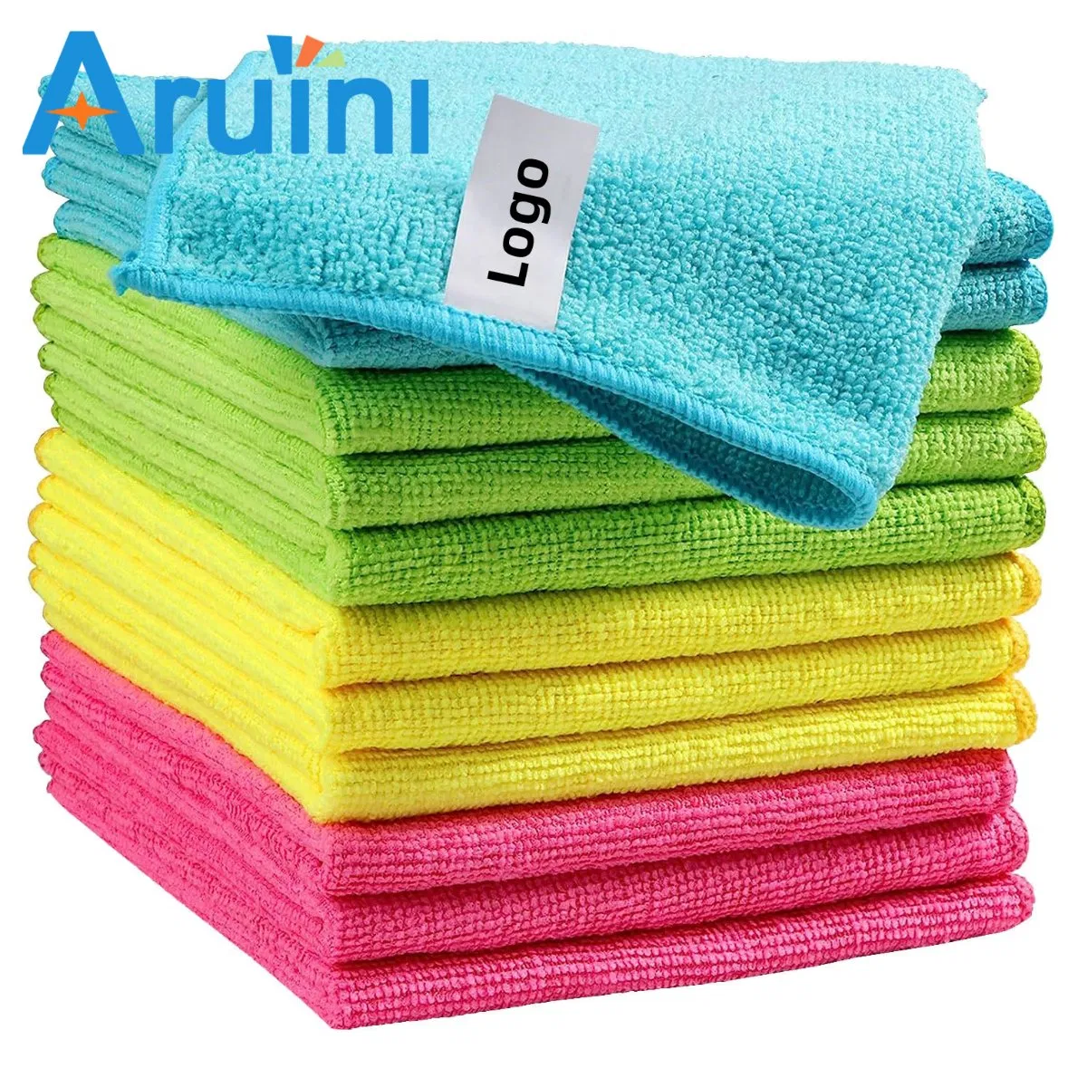 China Manufacturers Microfiber Towel Private Label Wholesale Microfiber Towel Household Cleaning Cloth
