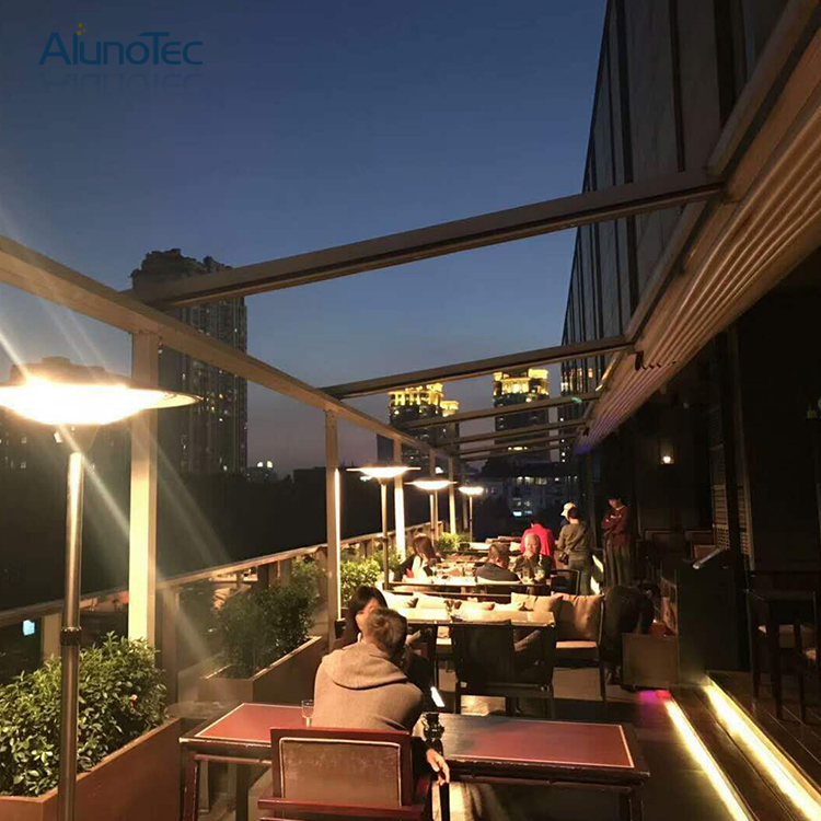 Motorized Outdoor Gazebo Retractable Roof Shading Awnings
