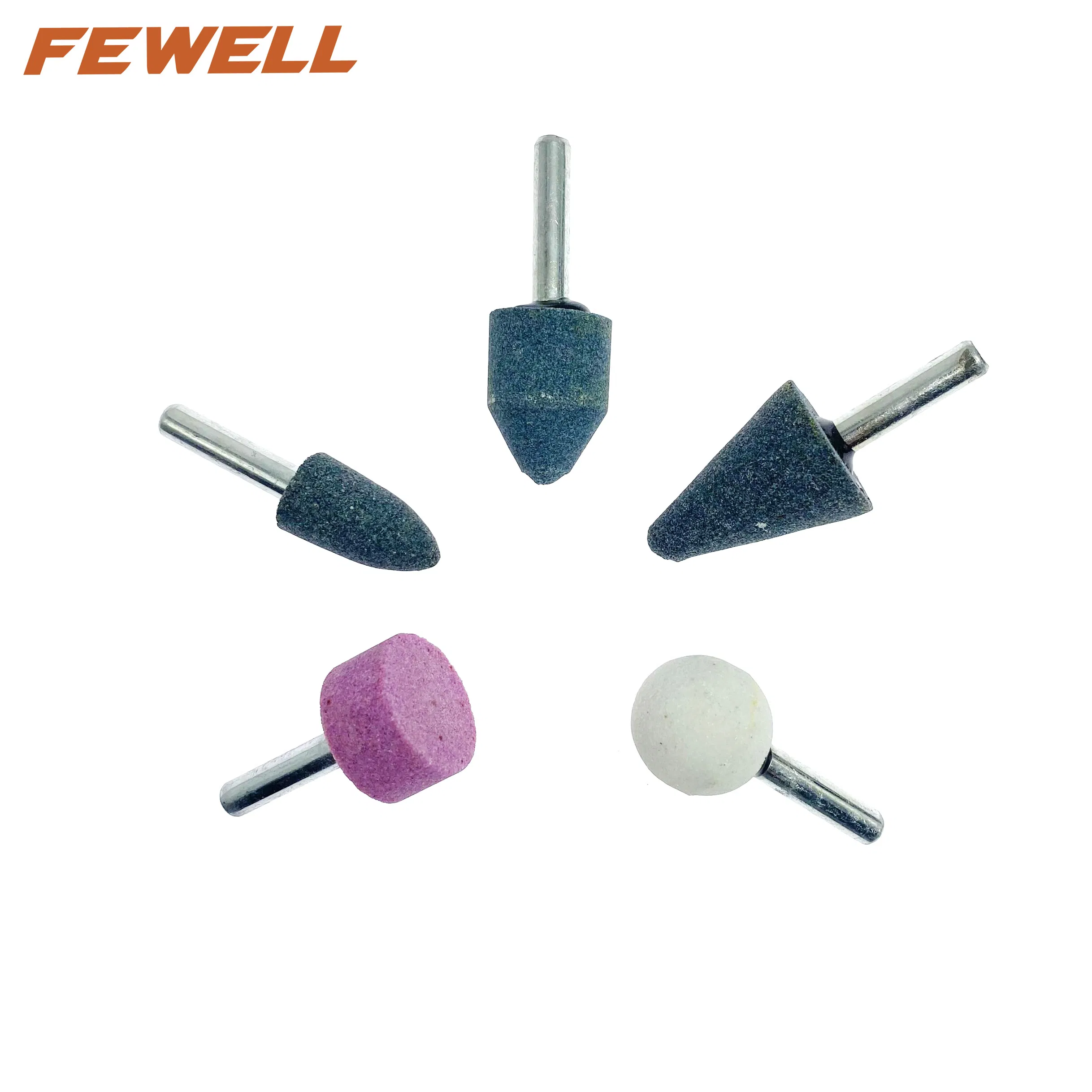 Набор абразивных головок 5 шт. 1/4 дюйма для шлифовки металла