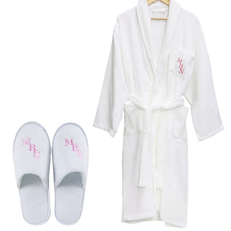 Waffle Hotel Bathrobe Customization Sleepwear Women's Cotton Hotel Bath Robes