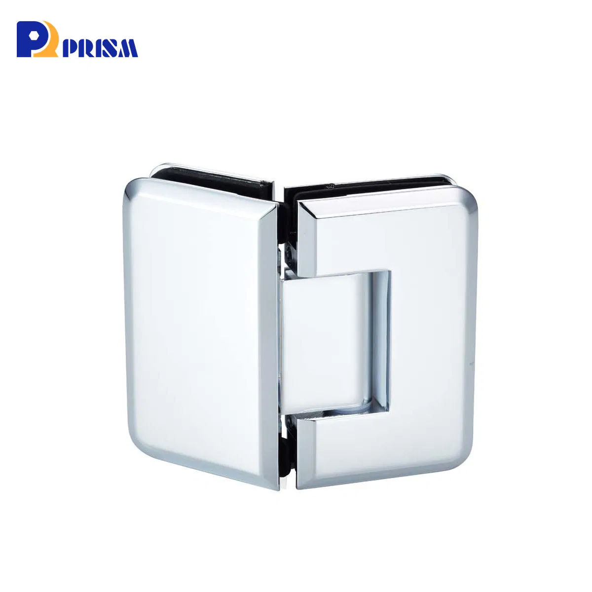 135 ° Self Closed Hinged Beveled Glass to Glass Brass Shower Door Hardware OEM