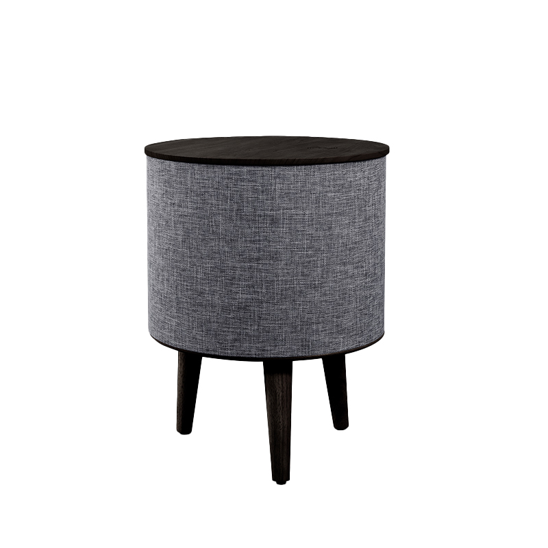 Журнальный столик деревянный черный с полкой