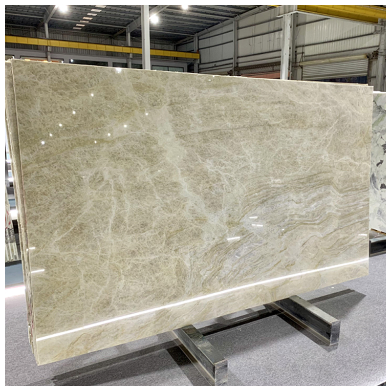 Braizlian Luxury Beige Perla Venata/Taj Mahal Quartzite for Villas and Mansions Projects