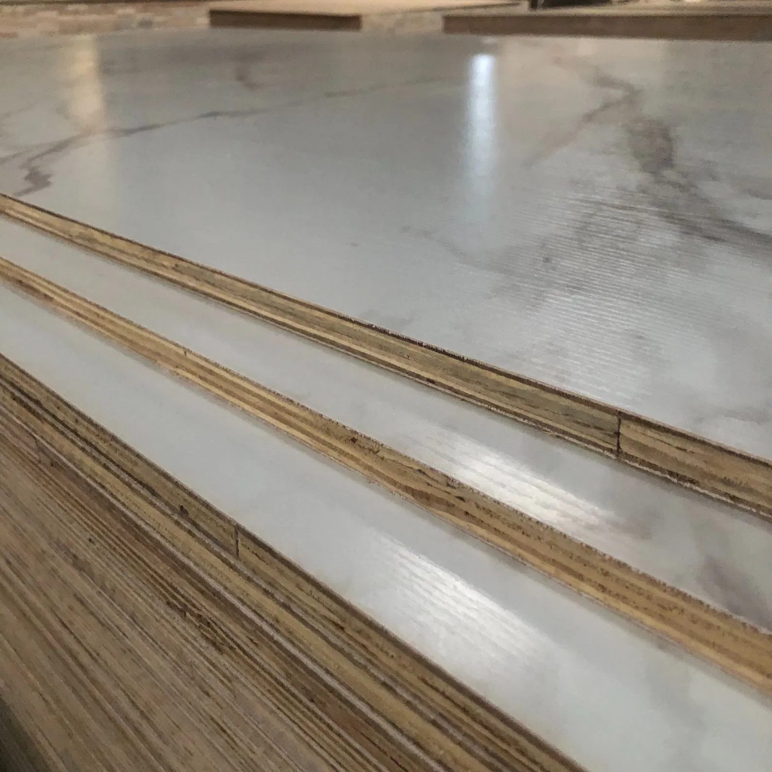 Wooden Paint-Free Board Multi-Layer Plywood Ecological Board Wardrobe Melamine Plywood