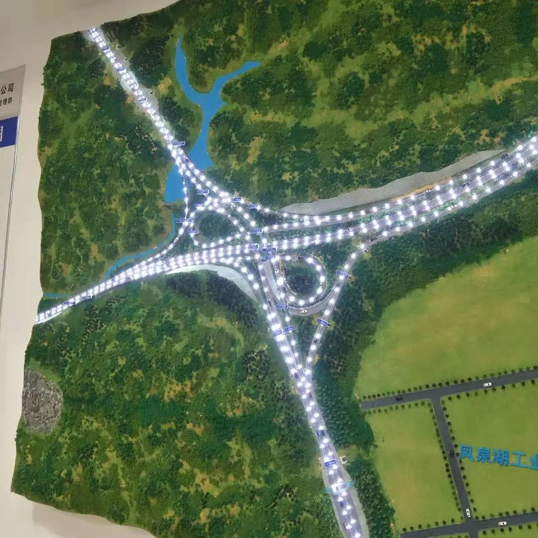 3D High-Quality Customized Bridge Building Model with Lighting Display