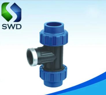 Super Quality PP Compression Fittings Equal Tee Pn10 Factory Top Quality
