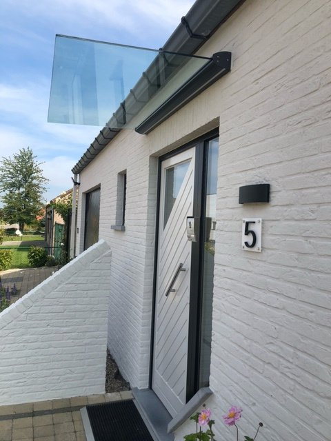 Modern Glass Canopy and Entrance Roof