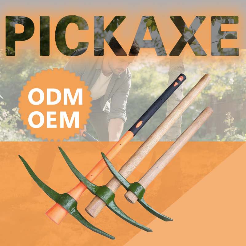 Wholesale Plastic Pickaxe Rail Steel Small Farming Outdoor Garden Pickaxe