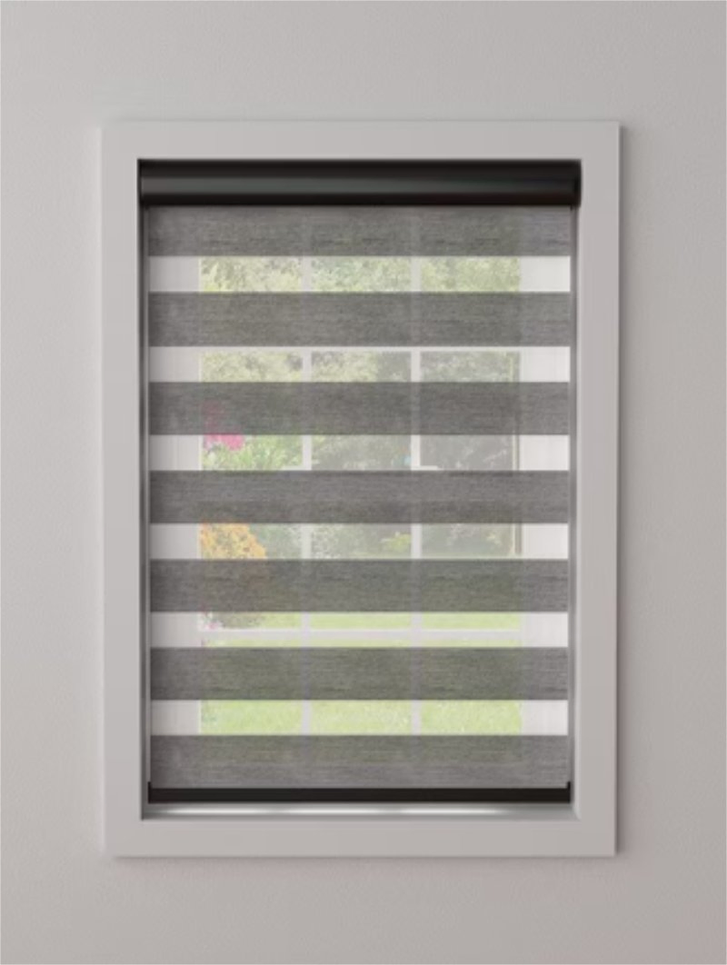 Customized Smart Zebra Blinds Easy Install Motorized Zebra Roller Shade