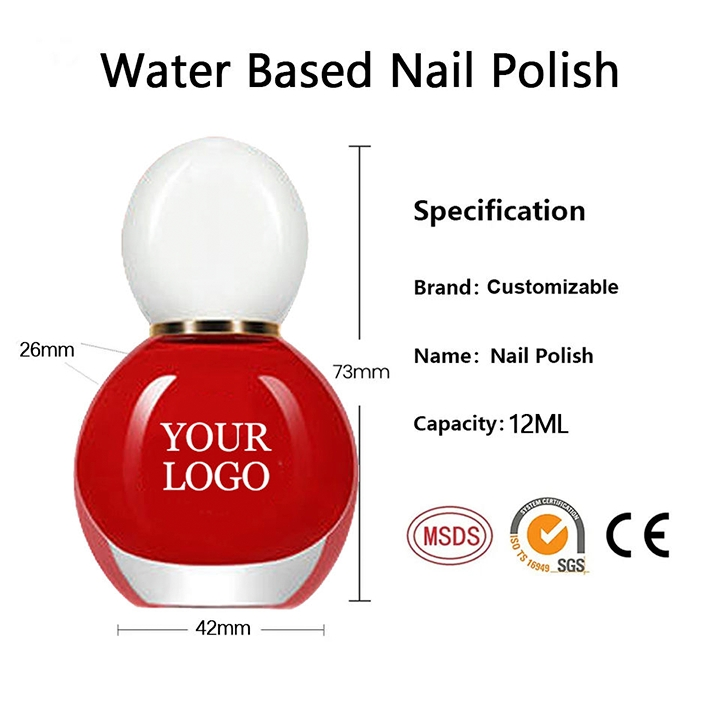 3000 Factory Direct 3000 Color Non-Toxic Milky White Nail Polish for Children Fast Drying Peel-off Feature