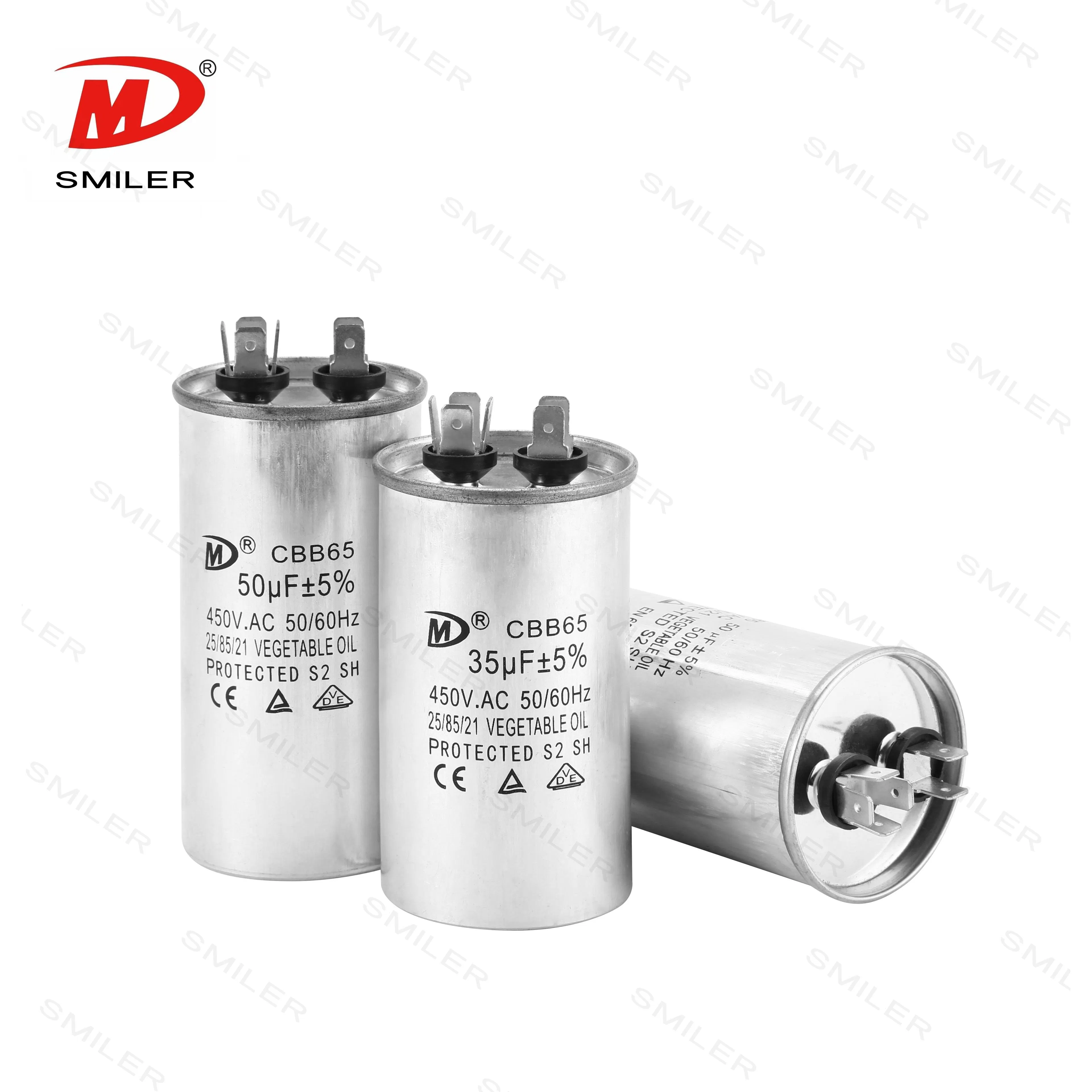 Cbcbb65 450V AC Motor Run Capacitor 30UF 35UF 40UF 45UF 50UF 55UF 60UF 65UF for Air Conditioner
