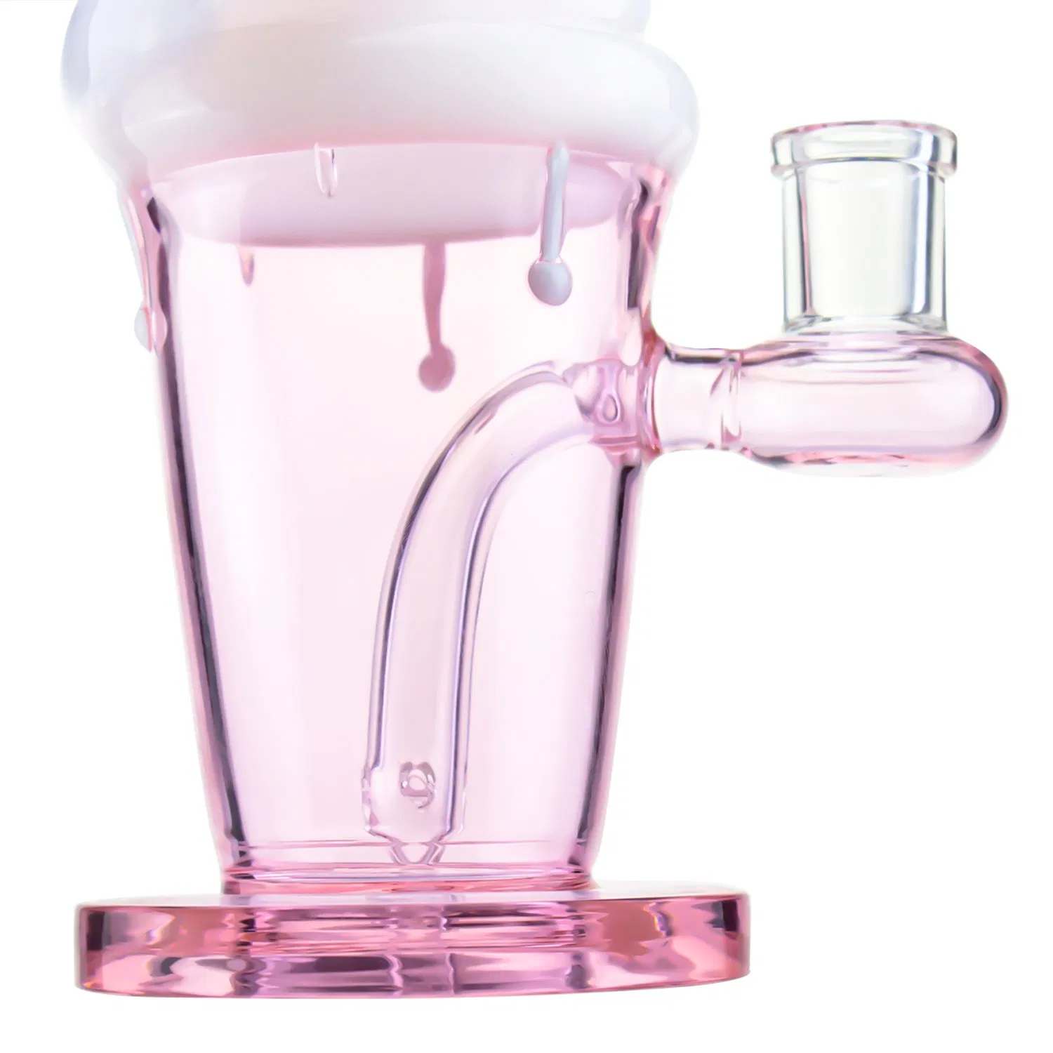 Wholesale Price Ice Cream Shape Glass DAB Rig Glass Smoking Pipe