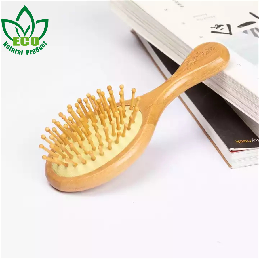 Oemodm Mini Travel Bamboo Wooden Healthy Comb Air Cushion Airbag Hairdressing Comb Hotel Household Comb