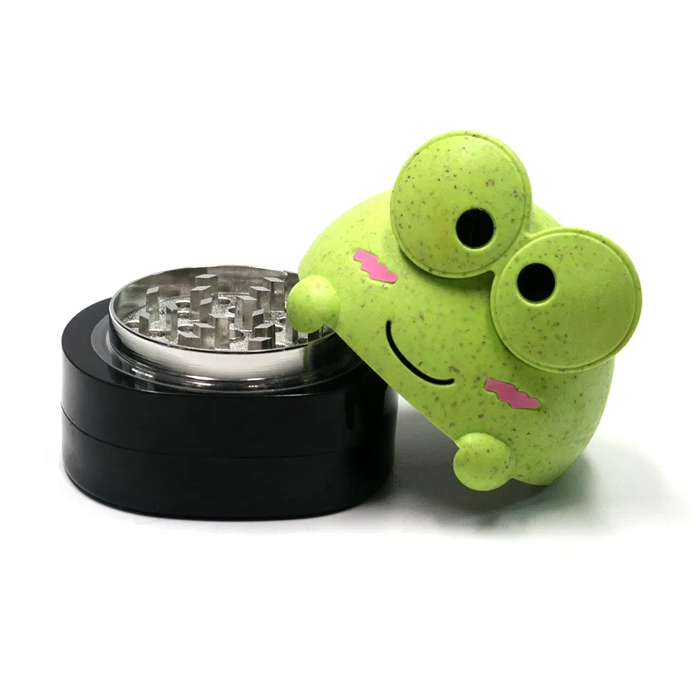 Creative 4-Layer Zinc Alloy Herb Grinder with Display Box Cute Animal Grinder