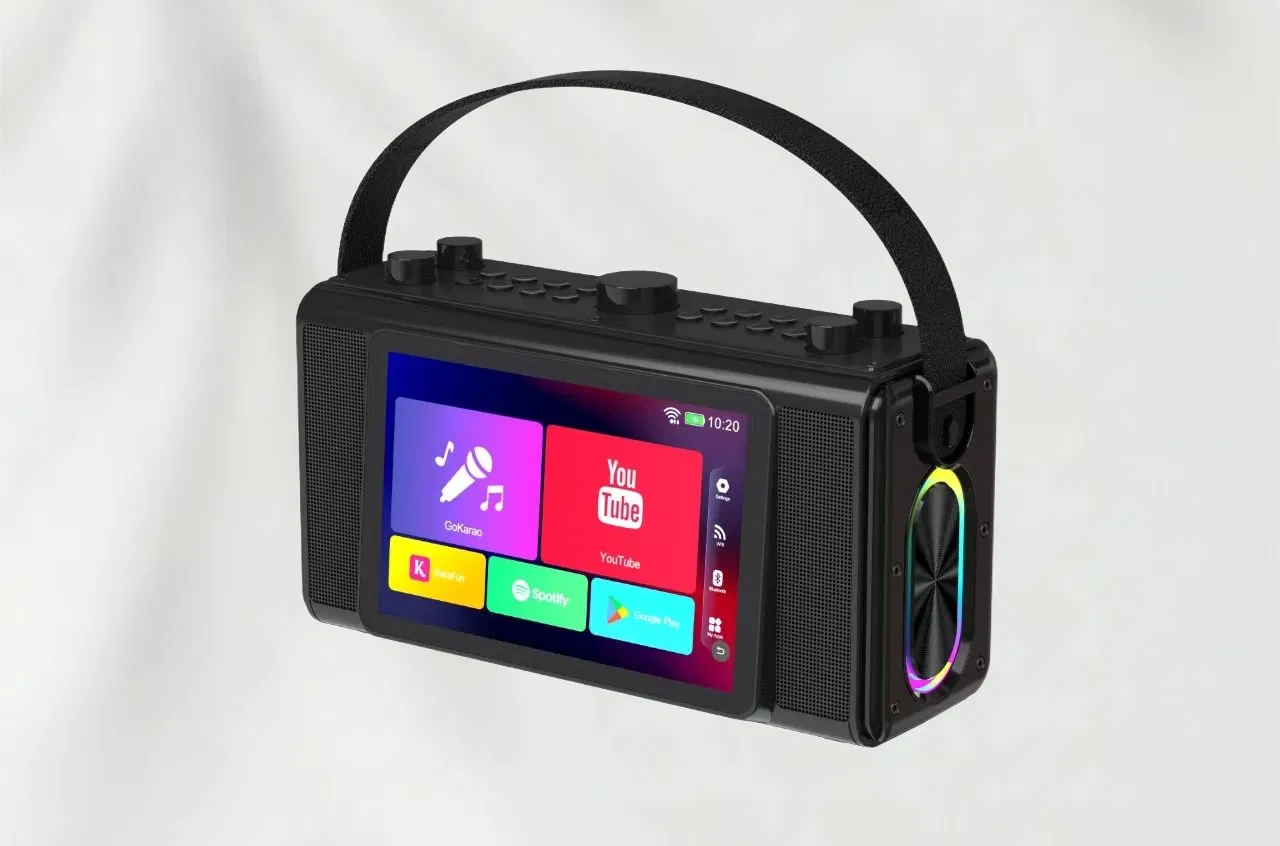 7'' Touch Screen Portable for Karaoke Screen Machine with Microphone Portable Speakers