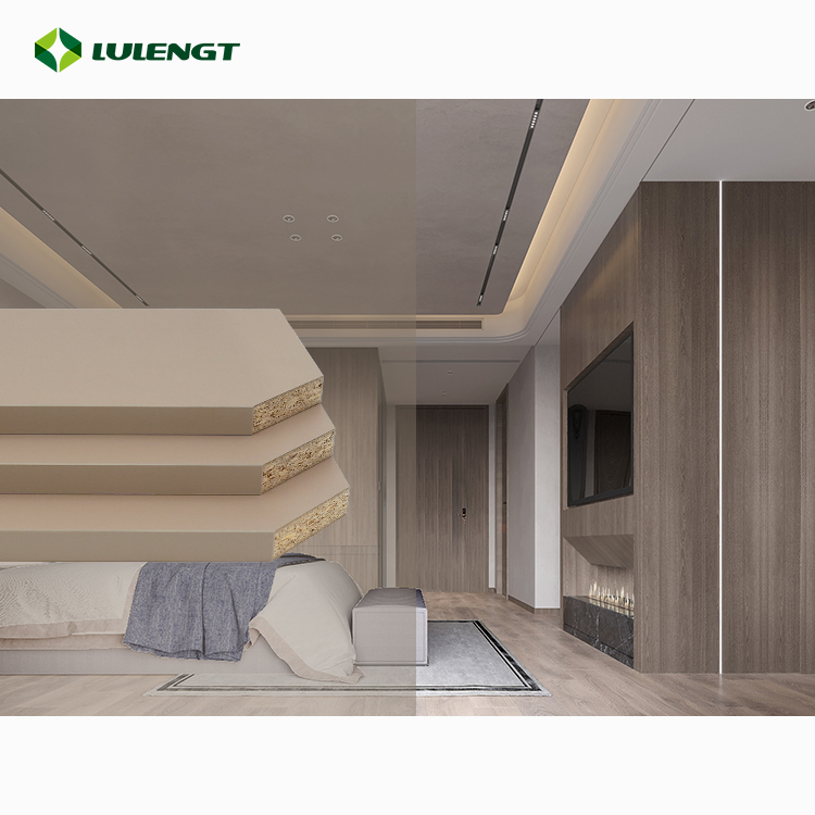 Customized Wall Chipboard Sheets Melamine Faced Laminated Particle Board Chipboard Sheets for Furniture