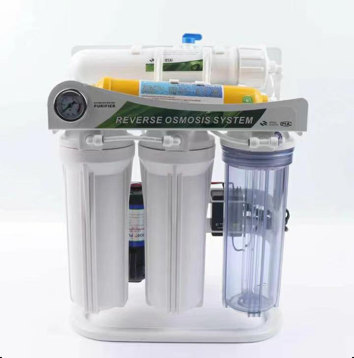 Under Sink 7-Stage RO System Water Filter Purifier with Stand and Gauge