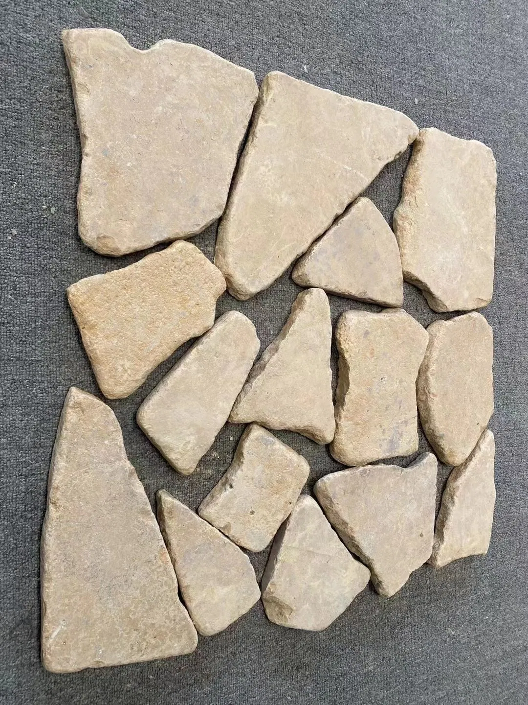 Beige Natural Slate Landscaping Flagestone Mat Crazy Pavers Stone Tile on Wholesale
