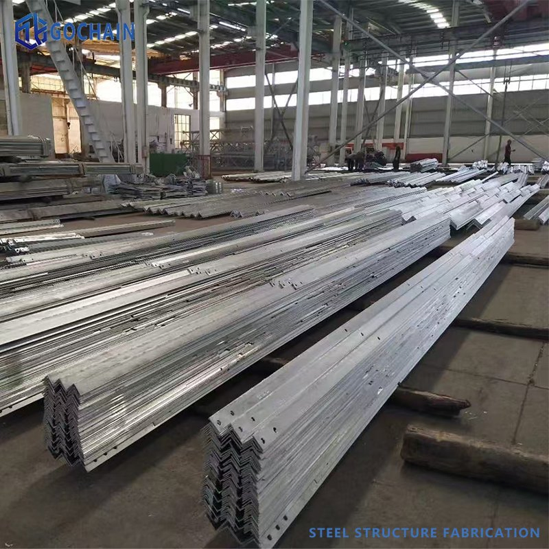 Hot DIP Galvanizing Railway Steel Pillar Supports