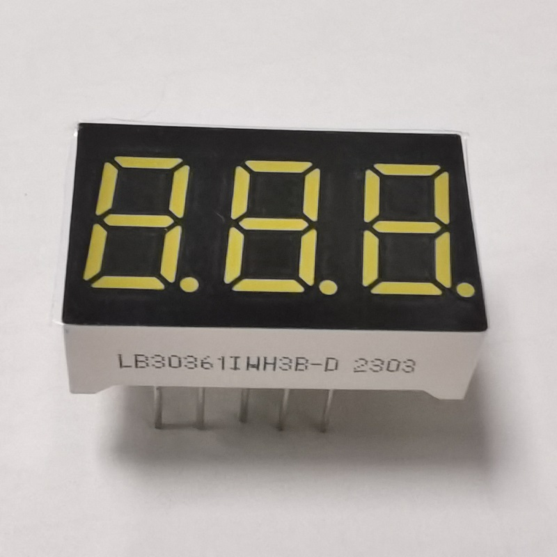 0.36" 3-Digit Common Anode 7-Segment LED Display