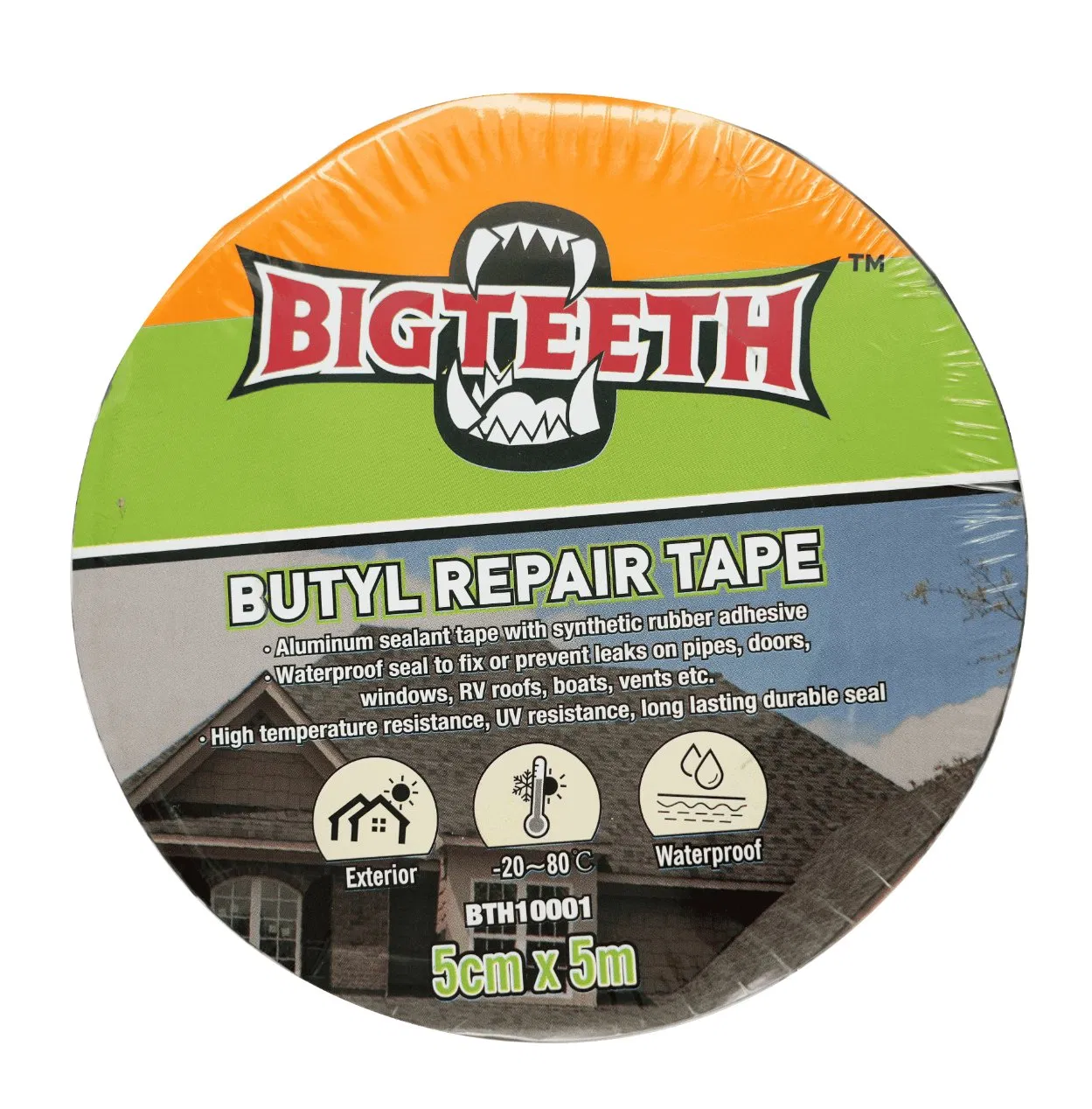 Bigteeth Roof Tape Bth10001 Waterproof Butyl Repair Tape 5cm X 5m