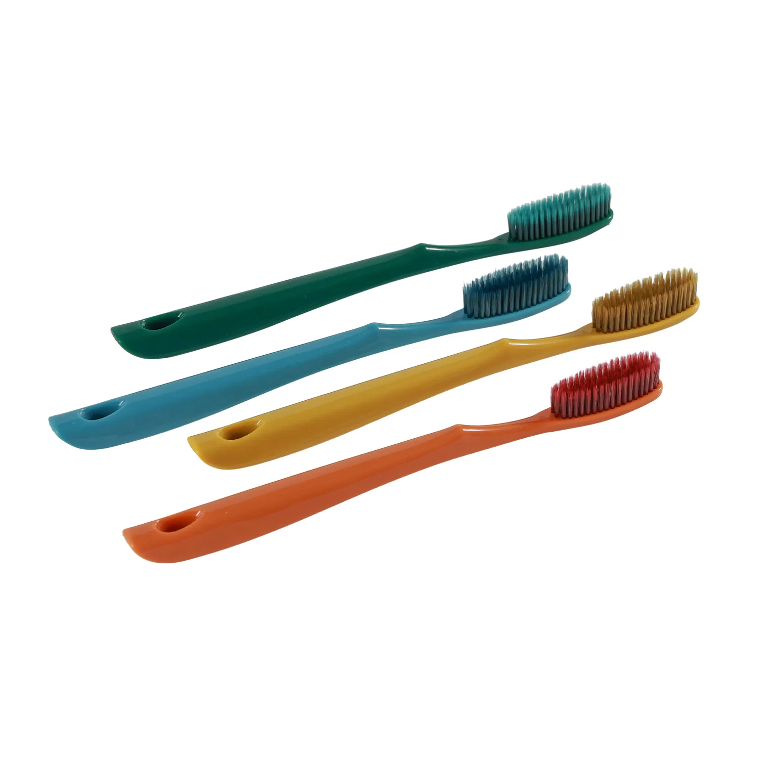 Long Brush Head Soft Nylon PBT Bristles Oral Care PP Handle Adult Toothbrush