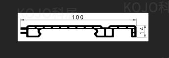 Premium Waterproof WPC Skirting Board PT-100b with Flame Resistance