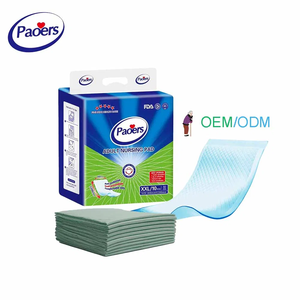 The Embossing Technology Underpad Nursing Home and Hospital Care Waterproof Incontinence Disposable Pad Bed Manufacturer