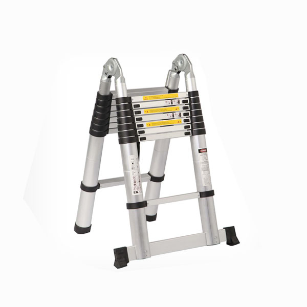 Compact 13 Step High Quality 3.8m Length Single Straight Aluminum Telescopic Ladders