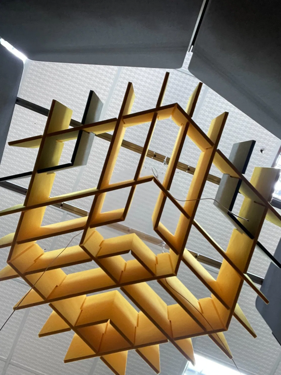 Sound Absorption Acoustic Ceilings Standard Pet Polyester 3D Fiber Panels