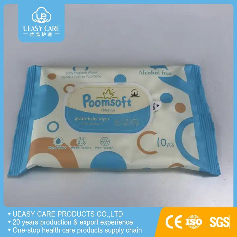 Alcohol Free 99.9% Water Baby Wipes Disposable Water Wipes Non Woven Fabric Wholesale Baby Wipes Antibacterial Wipes Eco Mouth Hand Cleaning Wipes