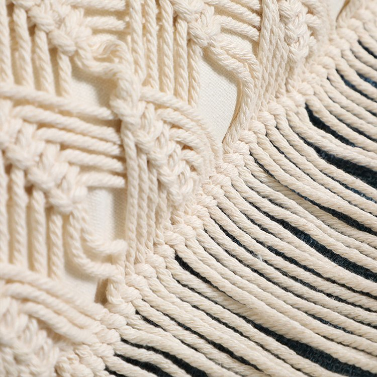 Custom Pillow Cushion Cover Living Room Sofa Decorative Crochet Boho Sofa Room Pillow Cover Case