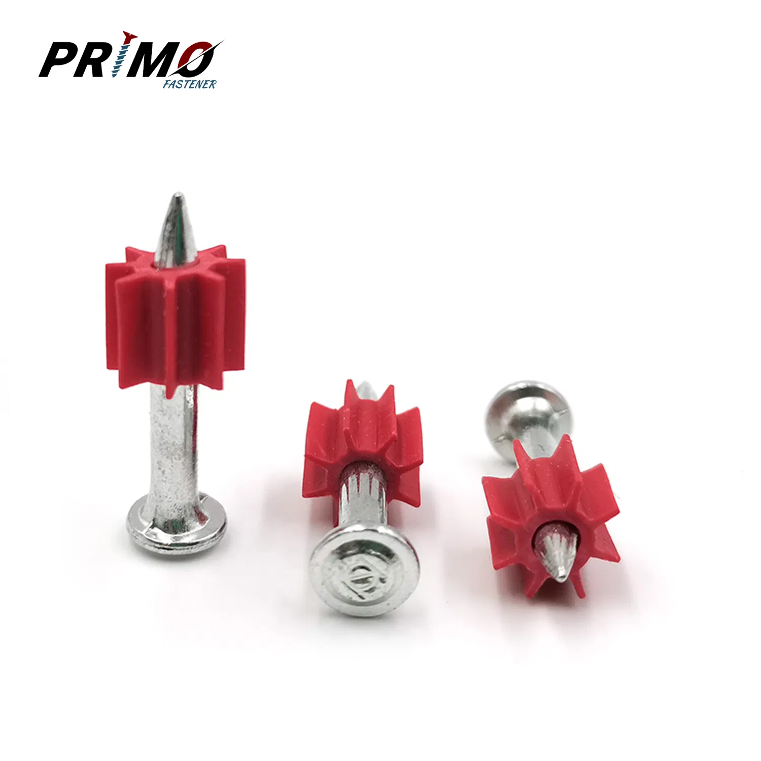 3.7mm Drive Pin Actuated Gas Nail Concrete Steel Nail with Rubber Flute