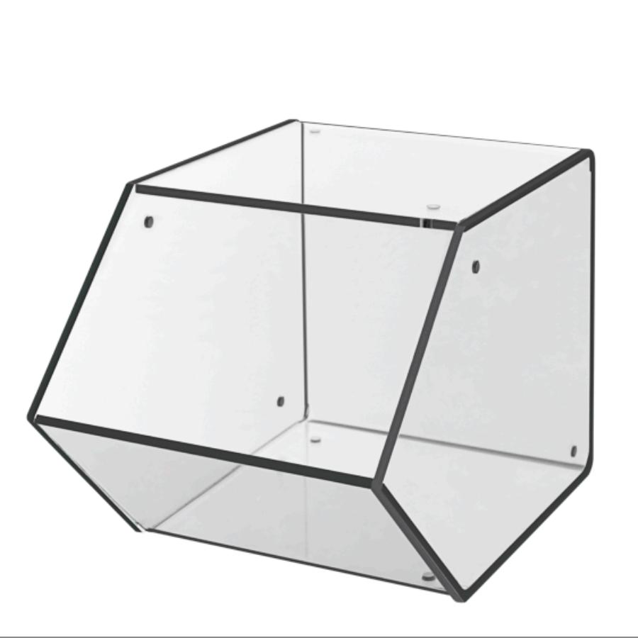Dump Bin Magnetic, Acrylic Box Display Storage & Organization for Cafe Hotel Office Bar