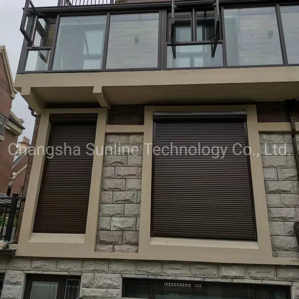 Storm European Roller Shutter Exterior Window/Hurricane Shutter with Tubular Motor