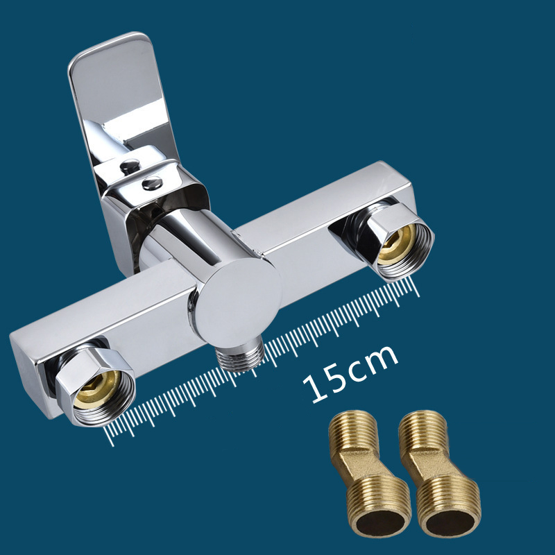Смеситель для ванны и душа с дождевым эффектом, хром