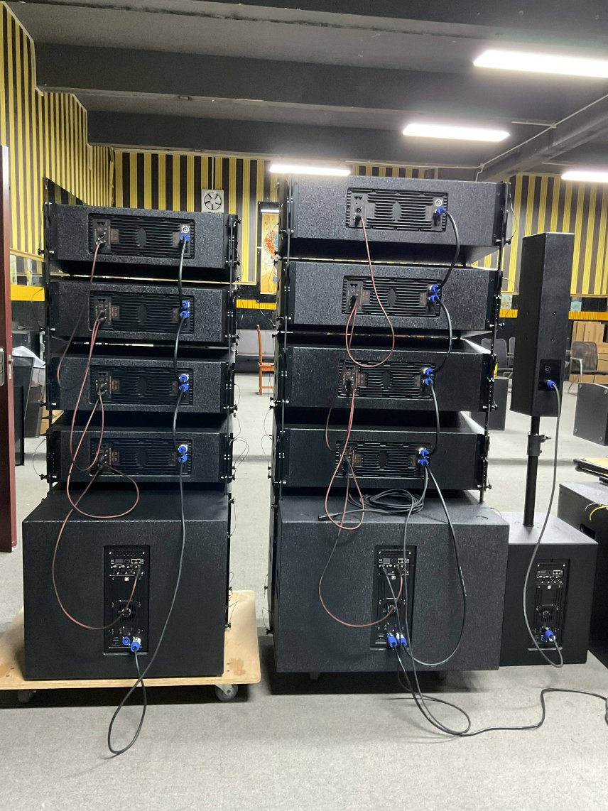 Low Cost Installation and Disassembly Dual 10-Inch Active Line Array Speaker