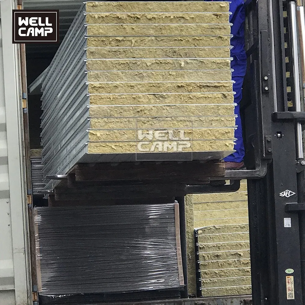 High Performance Environmental Fireproof Prefabricated Building Rock Wool EPS Sandwich Panel Price
