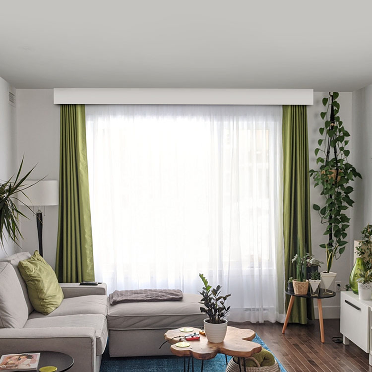 Wall Mount Aluminium Double Curtain Rails Curtain Box