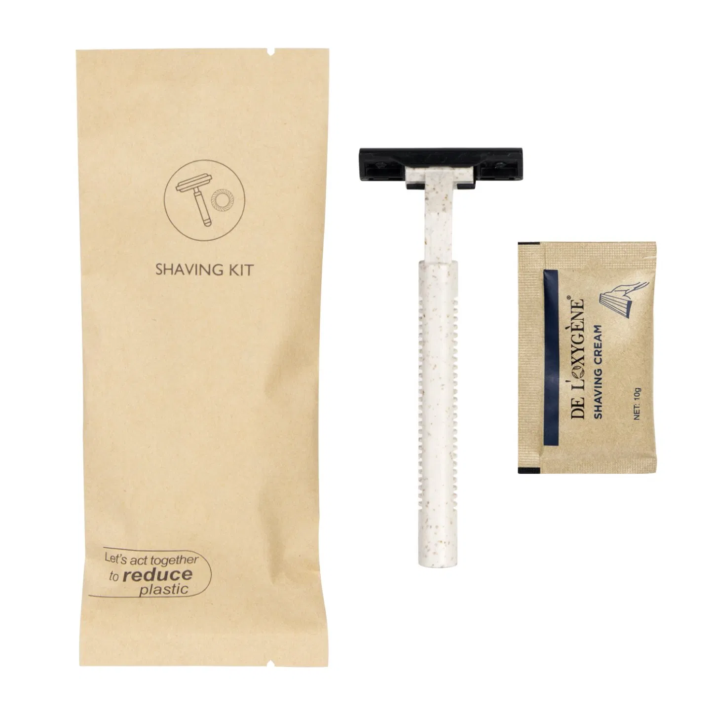 Vacation Rental Convenient Durable Hotel Safe Travel-Friendly Hygienic Shaving Kit