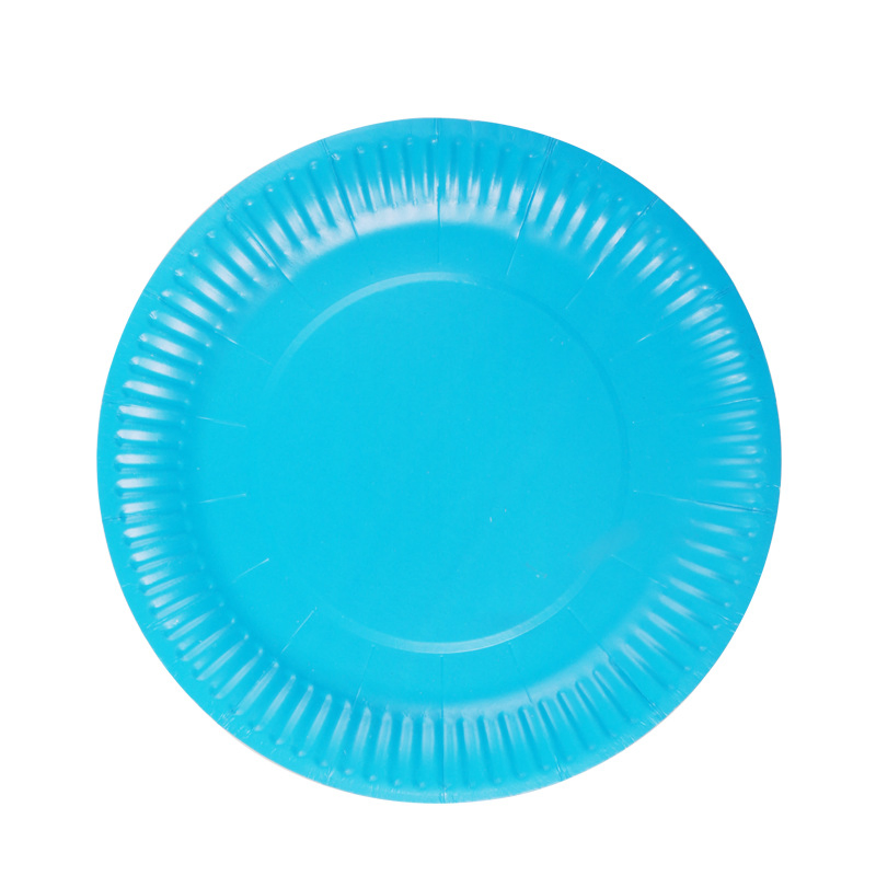 7inch Multi-Colored Disk Disposable Paper Plates Cake Dish