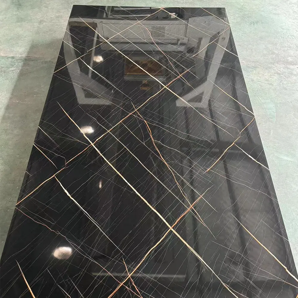 China Hot Sale Modern Style Waterproof Interior Decorative UV PVC Wall Panels PVC Marble Sheet