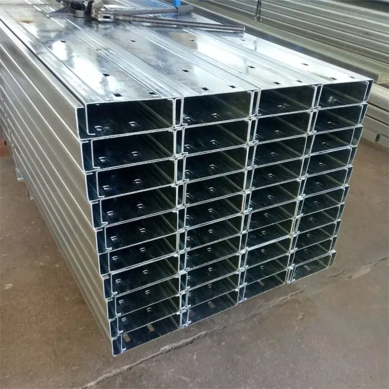 Standard Sizes of Steel Lip Channel C Section Galvanized Roof Purlins Price for Solar System