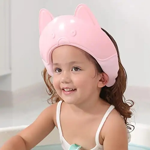 Kids Bath Washing Hair Rinser Prevents Water Baby Shower Cap