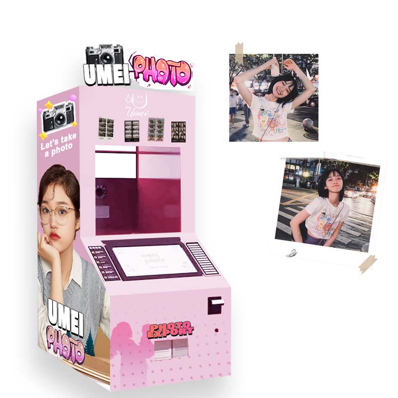 Custom Shell Touch Screen Vending Machine Selfie Camera Photo Booth