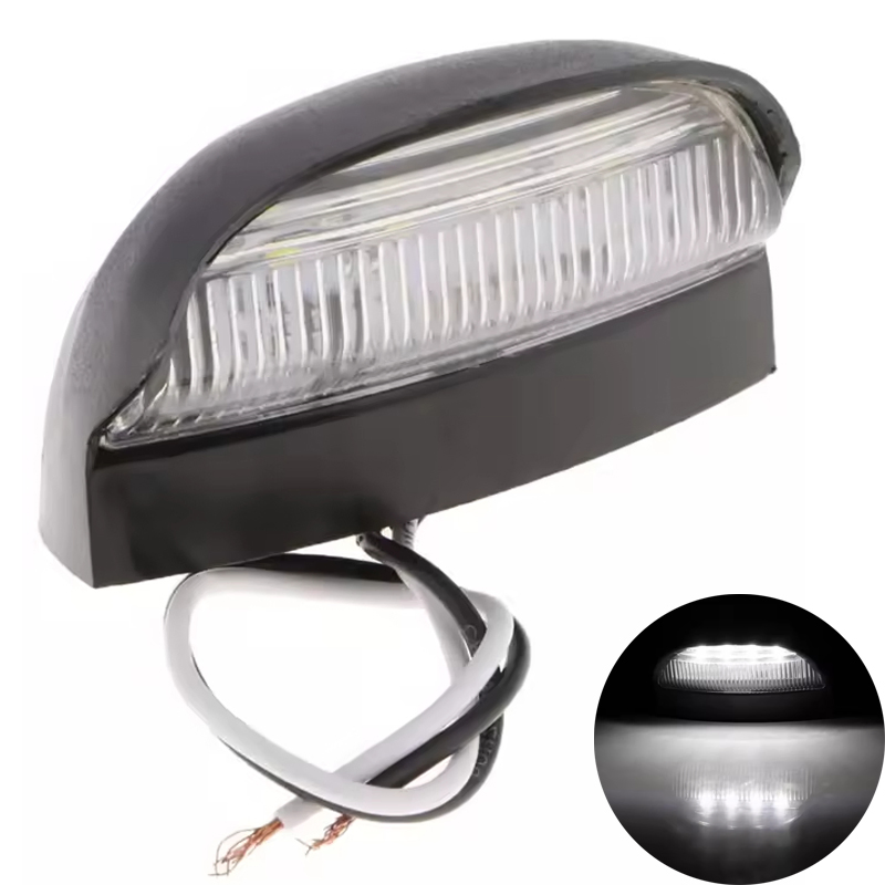 Водонепроницаемая светодиодная лампа для номерного знака 4LED, 10-30V