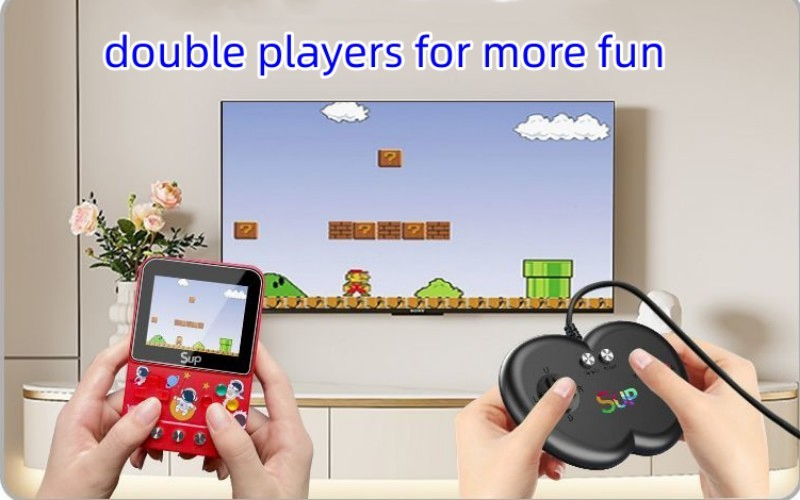 Портативная игровая консоль F5 с 500 ретро-играми для детей