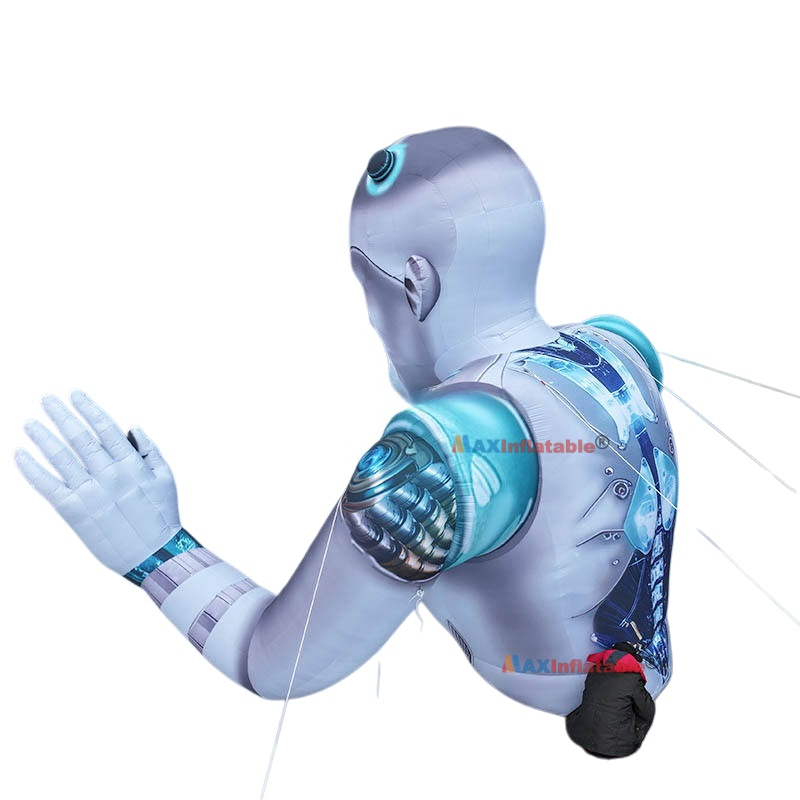 Giant 15meter Inflatable Realistic Robot Air Model Fro Stage Decoration